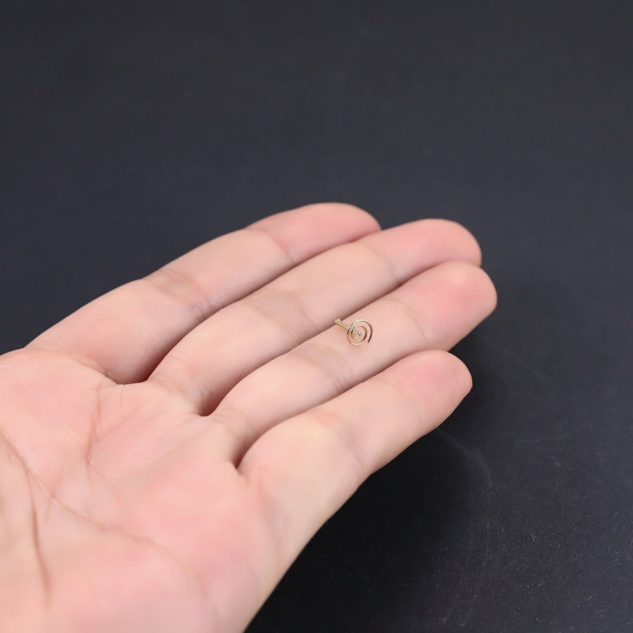 BN31 STAINLESS STEEL SPIRAL NOSE STUD