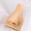 BRN04 STAINLESS STEEL HEART SHAPE NOSE STUD WITH ROPE DESIGN