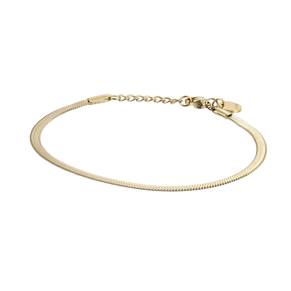 stainless steel bracelet, snake herringbone chain, lady jewelry