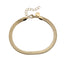 BSS1000 STAINLESS STEEL FLAT SNAKE HERRINGBONE CHAIN BRACELET