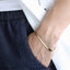 BSS1000 STAINLESS STEEL FLAT SNAKE HERRINGBONE CHAIN BRACELET