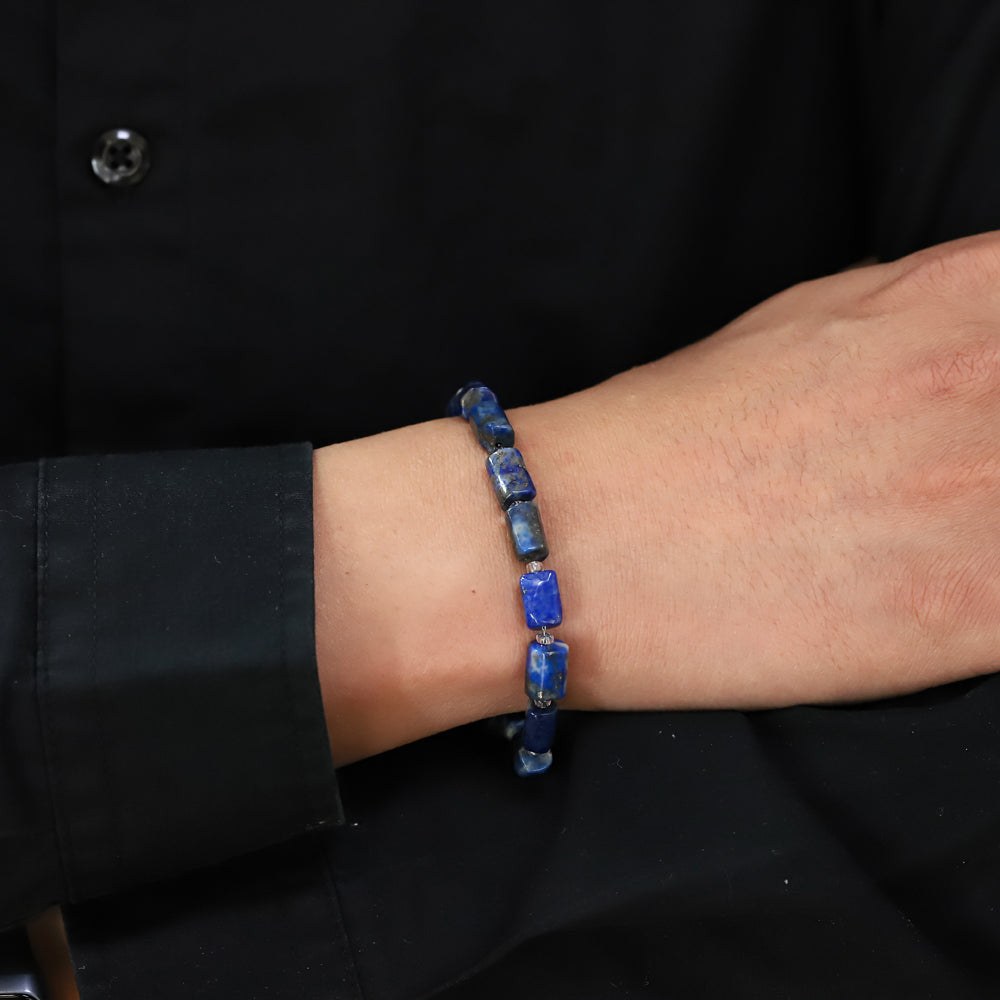 stainless steel bracelet, natural stone jewelry, modern bracelet