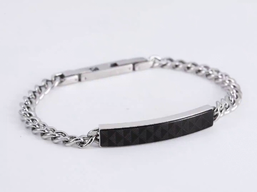 stainless steel bracelet, pattern, mix color, manpower