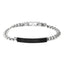 BSS1009 STAINLESS STEEL ID PLATE BRACELET WITH PATTERN