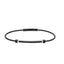 BSS1015 STAINLESS STEEL SLIM CABLE BRACELET WITH ID PLATE & CZ