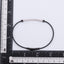 BSS1015 STAINLESS STEEL SLIM CABLE BRACELET WITH ID PLATE & CZ