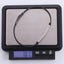 BSS1015 STAINLESS STEEL SLIM CABLE BRACELET WITH ID PLATE & CZ