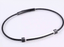 BSS1015 STAINLESS STEEL SLIM CABLE BRACELET WITH ID PLATE & CZ