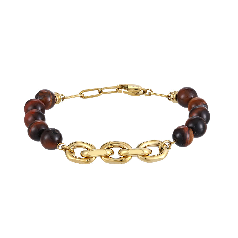 BSS1022 STAINLESS STEEL BRACELET WITH BEADS