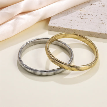 BSS1034 STAINLESS STEEL ELASTIC BANGLE