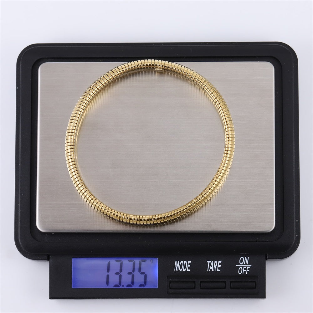 BSS1034 STAINLESS STEEL ELASTIC BANGLE