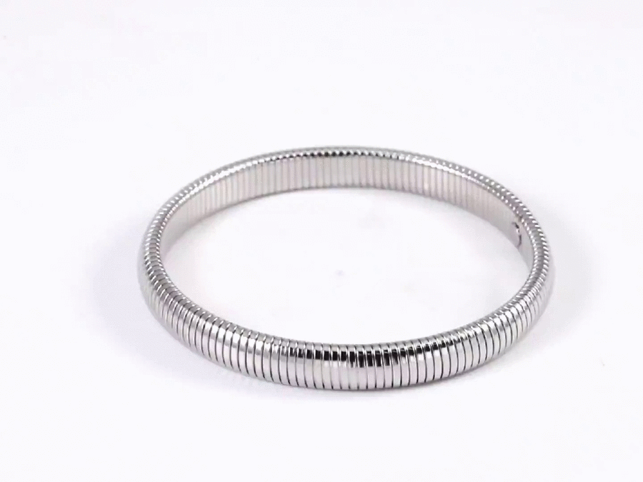 BSS1034 STAINLESS STEEL ELASTIC BANGLE