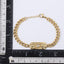 BSS1057 STAINLESS STEEL ID PLATE BRACELET WITH CZ