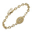 BSS1059 STAINLESS STEE BRACELET WITH CZ
