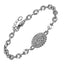 BSS1059 STAINLESS STEE BRACELET WITH CZ