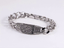 BSS1060 STAINLESS STEEL ID PLATE BRACELET WITH PATTERN
