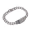 BSS1060 STAINLESS STEEL ID PLATE BRACELET WITH PATTERN