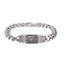BSS1060 STAINLESS STEEL ID PLATE BRACELET WITH PATTERN