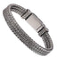 BSS1061 STAINLESS STEEL BRACELET WITH BRAIDED PATTERN