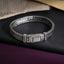 BSS1061 STAINLESS STEEL BRACELET WITH BRAIDED PATTERN