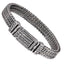 BSS1061 STAINLESS STEEL BRACELET WITH BRAIDED PATTERN