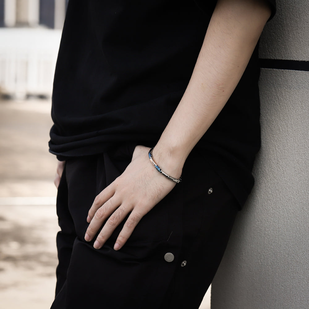 BSS1063 STAINLESS STEEL BRACELET WITH CZ