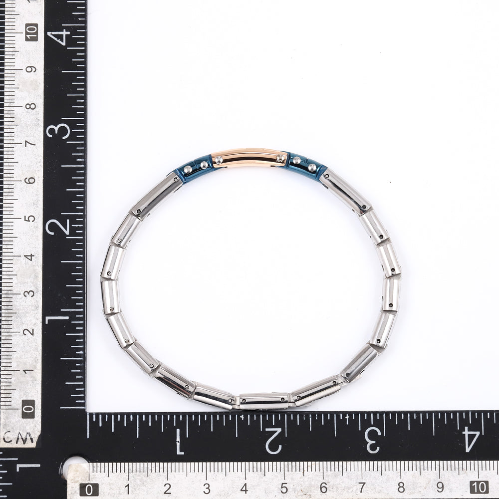 BSS1063 STAINLESS STEEL BRACELET WITH CZ