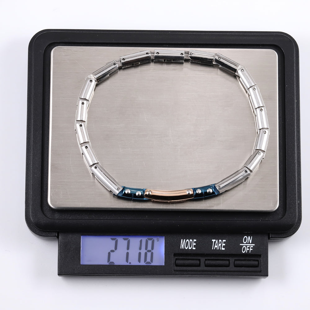 BSS1063 STAINLESS STEEL BRACELET WITH CZ