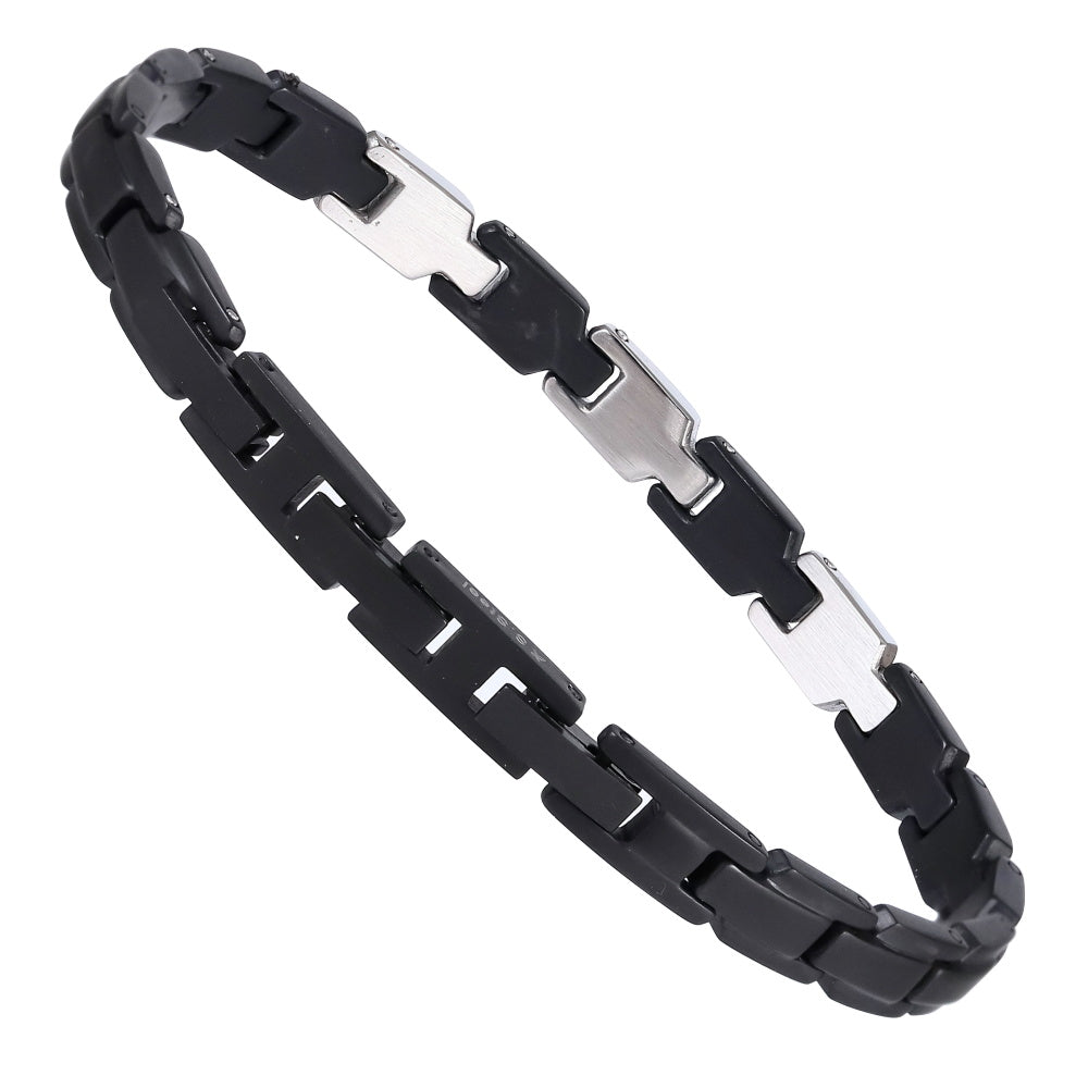 BSS1064 STAINLESS STEEL BRACELET WITH CZ