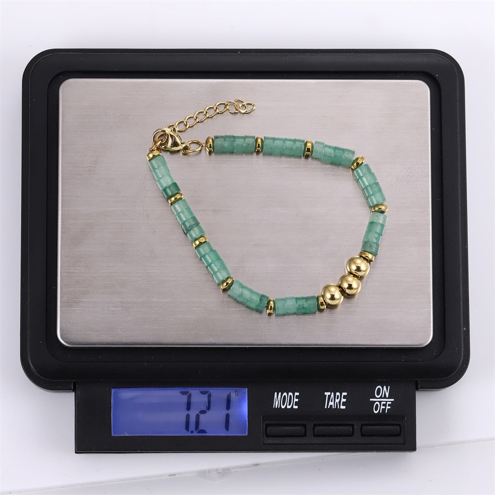 BSS1094 STAINLESS STEEL BRACELET WITH STONE