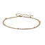 BSS1097 STAINLESS STEEL ANKLET WITH DOULE CHAIN
