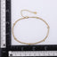 BSS1097 STAINLESS STEEL ANKLET WITH DOULE CHAIN