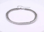 BSS1098 STAINLESS STEEL ANKLET WITH BALL CHAIN & TENNIS CHAIN