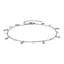 BSS1101 STAINLESS STEEL ANKLET WITH STAR CHARM & CZ