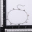 BSS1101 STAINLESS STEEL ANKLET WITH STAR CHARM & CZ