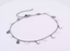 BSS1101 STAINLESS STEEL ANKLET WITH STAR CHARM & CZ