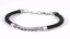 BSS1102 STAINLESS STEEL CHAIN & LEATHER BRACELET