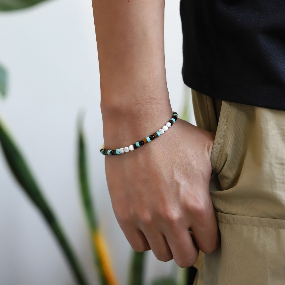 BSS1104 STAINLESS STEEL & BEADS BRACELET