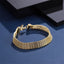 BSS1107 STAINLESS STEEL BRAIDED FLAT MESH BRACELET