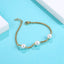 BSS1113 STAINLESS STEEL BRACELET WITH ROUND SHELL PEARL