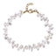 Shell Pearl Bracelet -14K Gold Stainless Steel Jewelry by AAB co
