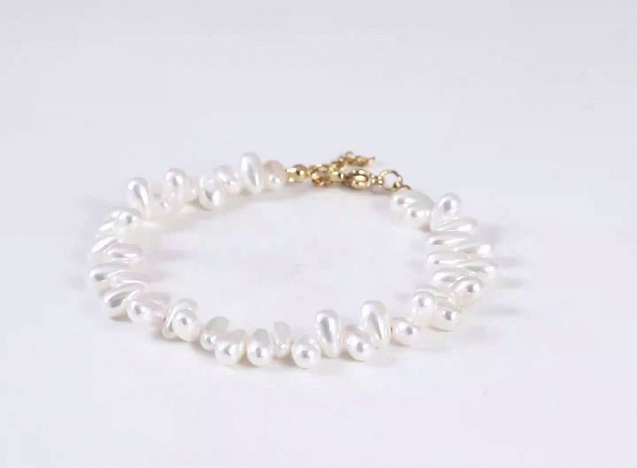 BSS1115 STAINLESS STEEL BRACELET WITH SHELL PEARL