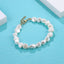 BSS1116 STAINLESS STEEL BRACELET WITH BAROQUE SHAPE SHELL PEARL