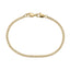 AAB Co. Stainless Steel Flat Chain Bracelet with Dual Lobster Clasps – 14K Gold Finish