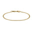 AAB Co. Stainless Steel Flat Chain Bracelet with Dual Lobster Clasps – 14K Gold Finish