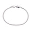 BSS1117 STAINLESS STEEL FLAT CHAIN BRACELET WITH TWO LOBSTER