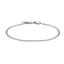 AAB Co. Stainless Steel Flat Chain Bracelet with Dual Lobster Clasps – Silver Finish