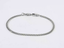 BSS1118 STAINLESS STEEL FACETED FLAT CURB CHAIN BRACELET WITH TWO LOBSTER