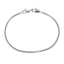 AAB Co. Stainless Steel Popcorn Chain Bracelet with Dual Lobster Clasps – Silver Finish
