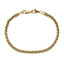 AAB Co. Stainless Steel S Chain Bracelet with Dual Lobster Clasps – 14K Gold Finish